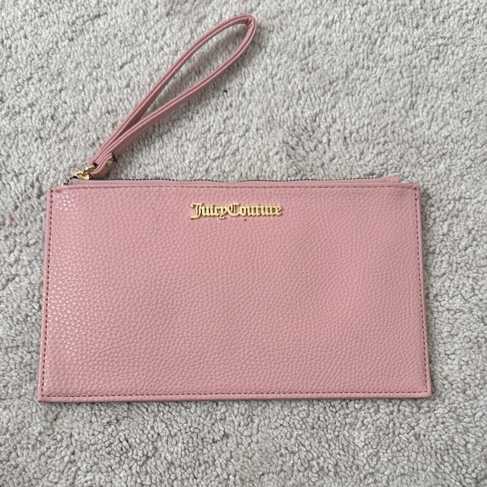 Juicy Couture Blush Pink Wristlet Clutch